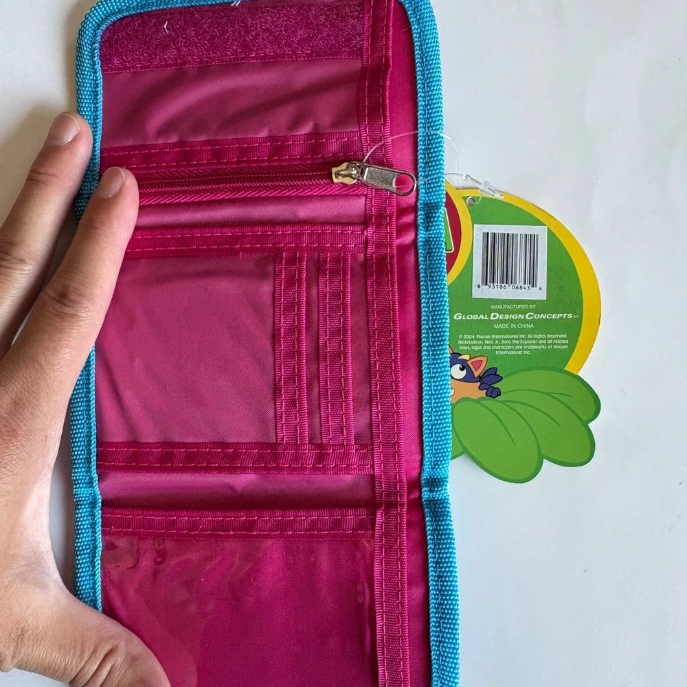 Vintage 2004 Dora the Explorer Pink Quilted Trifold Wallet New With Tags Nick Jr